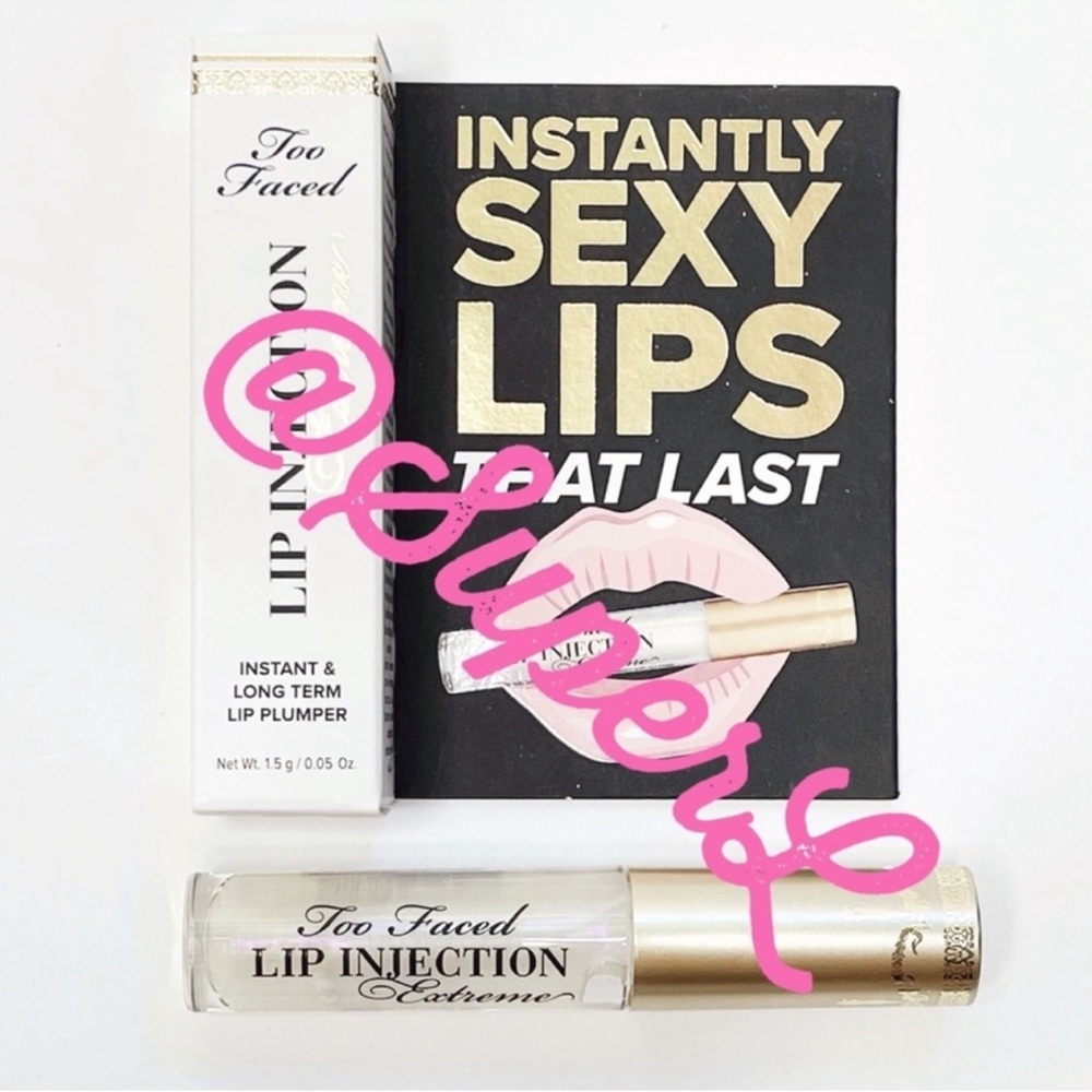 2/$15 NEW Too Faced Lip Injection Extreme Lip Plumper Lipgloss Lipstick Gloss - Picture 2 of 8